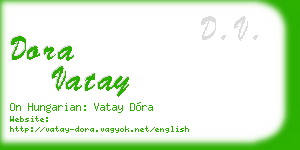 dora vatay business card