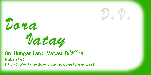 dora vatay business card